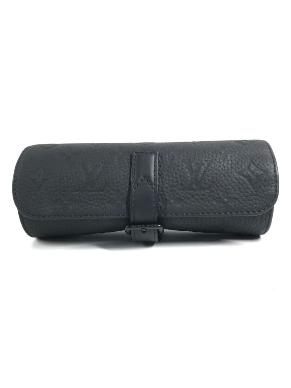 Louis Vuitton Pouch Etui 3 Montre Taurillon Leather Black